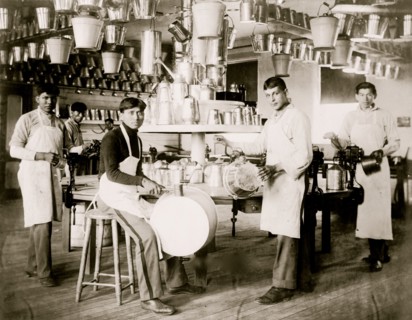 Carlisle Indian School Metalworking Class 1904