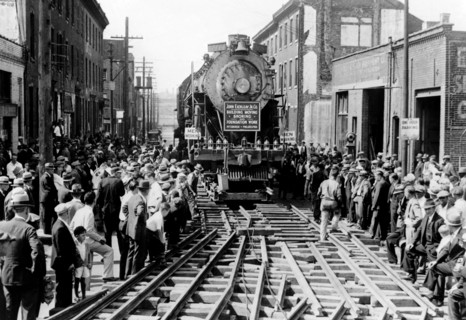 Baldwin Locomotive Down Vine Street, Philadelphia, PA 1930