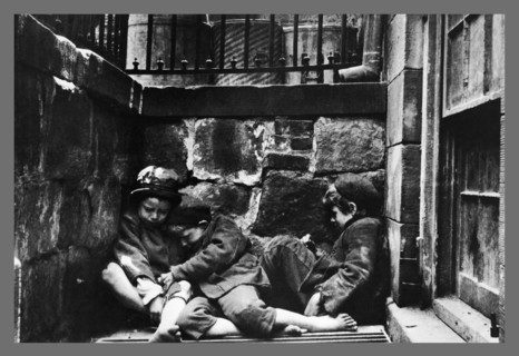 Street Kids Huddle Together on Mulberry Street 1889