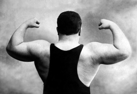 Russian Wrestler's Back and Shoulders