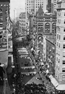 Navy Parades through Streets of New York City 1899