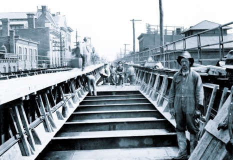 Train Tracks Under Construction, Philadelphia, PA