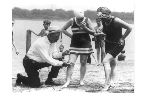 Enforcement of the bathing suit law 1922