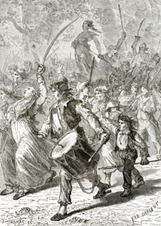 French Revolution 1789-1799 Stanislas Marie Maillard at the march to Versailles October 5th 1789