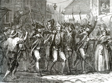 French Revolution 1789 Arrest of Thomas de Mahy marquis de Favras