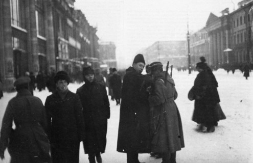 Russia. Search of civil suspects. 1917