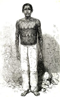 History and origins of tattooing tattoos of a native of Brazil