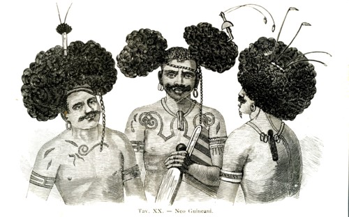 History and origins of tattooing New Guinea native ritual tattoo
