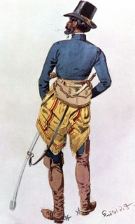 War of the Triple Alliance War of Paraguay 1865 1870 Argentina Officer in uniform