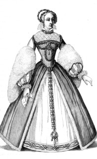 French vintage clothes Charles kingdom IX XVI century King France Jeanne D'Albret Queen Navarre