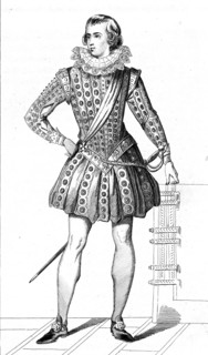 French vintage clothes XVI century King France Luis kingdom XIII King of France Navarre Louis XIII