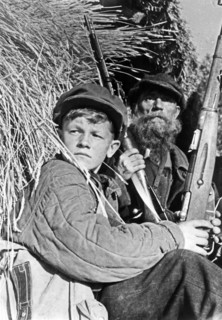 The partisan detachments operating in occupied soviet territory during the war against hitler germany included old men, women and adolescents, all of them were united by their hatred for the fascists ...