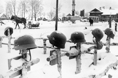 The final resting place of german soldiers on the soil of leningrad, world war ll.