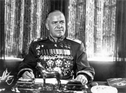Soviet marshall georgi zhukov.