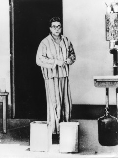 Ramon mercader (viktor merkeder) assassinated leon trotsky on august 20, 1940 in mexico, mercader in prison in mexico in 1950.