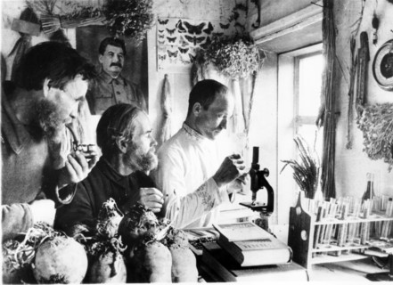 A rural laboratory on a collective farm in the orsha district of the mari autonomous republic, soviet farmers conducted experiments in the field, and corresponded with experimental agricultural statio...