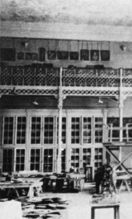 Inside the studio of materials, volume, and construction (the former academy of arts) in petrograd, 1920s.