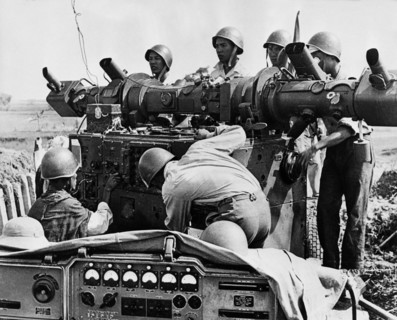 Control center for one of the anti-aircraft defense units near hanoi, north vietnam, 1966.