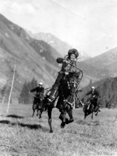 A khirgiz horsewoman named aini bapaeva, kirghiz republic, ussr.
