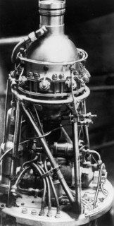 The rd-1 liquid propellant rocket engine.