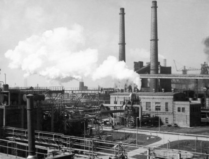 The lenin steel works in nowa huta, poland, june 1965.