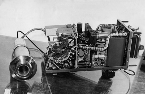 Mass spectrometer tube used in the soviet sputnik 3 satellite, 1958.