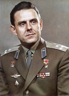 Cosmonaut vladimir komarov who died in soyuz i, 1967.