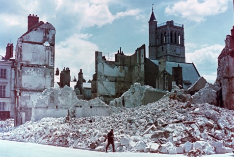 World war 2, photo taken by german soldier somewhere in france, early in the war.