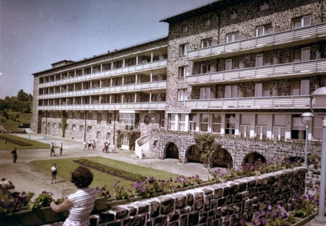 The grand hotel of gallyateto in the matra hills, hungary, 1950s.