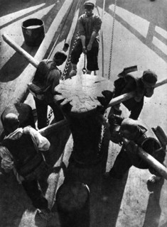 Barge workers, 1928.