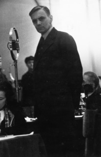 Allan monkhouse giving testimony, metro-vickers show trials, april 12 - 19, 1933.