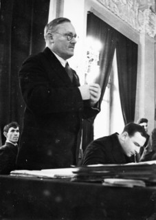Public prosecutor vyshinski, metro-vickers show trials, april 12 - 19, 1933.