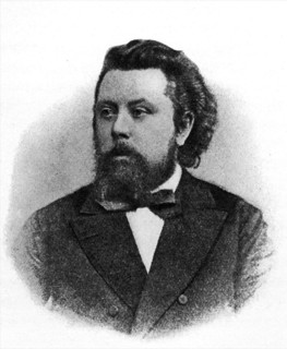 Russian composer modest mussorgsky (1835-1881).