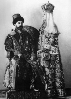 The royal couple of russia, tsar nicholas ll and tsarina alexandra fyodorovna at a costume ball in1903.