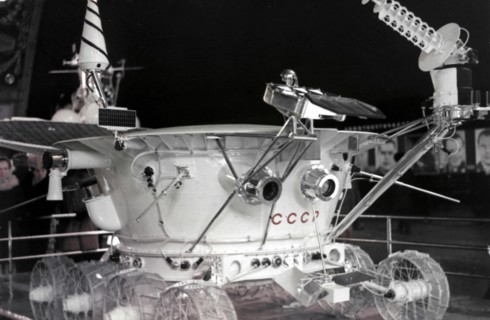 The lunokhod 1 moon rover, luna 17 mission, 1971.