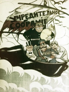 Constituent assembly' a soviet political poster by v, deni, 1921.