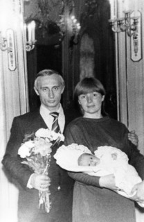 Vladimir putin with his wife lyudmila and daughter katya, spring 1985, from the putin family album.
