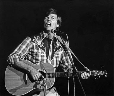 American singer, actor and director dean reed performing at the second international musical festval in the ussr in 1984.