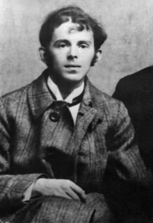 Osip mandelshtam (mandelstam), russian poet, died in a corrective labor camp in the late 1930s, photo taken in 1914 in st, petersburg.