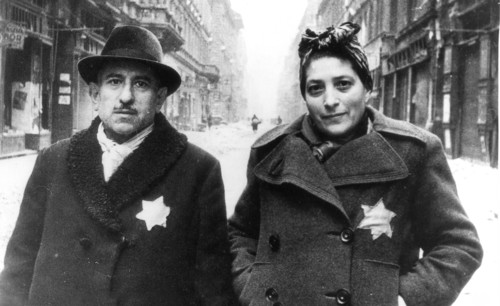 Jewish residents of budapest, hungary, after the city was liberated by the red army in february 1945, world war 2.