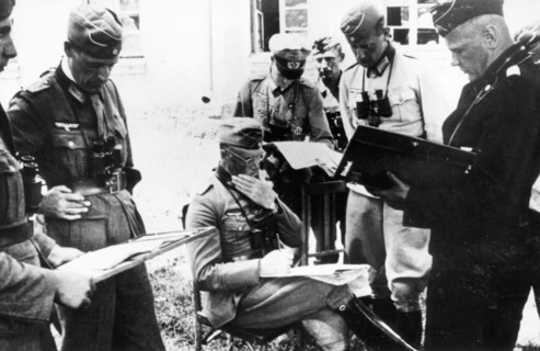 Officers of a german army unit hours before the german invasion of the soviet union on june 22, 1941.