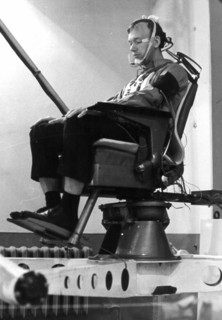 Vestibularis test out, soviet cosmonaut a, s, eliseyev undergoing training.
