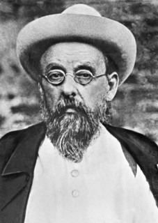 Konstantin tsiolkovsky (1857-1935) pioneer russian scientist in the field of rockets and space travel (cosmonautics).