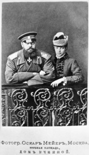 Emperor alexander lli is pictured with his spouse empress marie feodorovna.