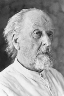Russian pioneering rocket scientist konstantin tsiolkovsky (1857 - 1935).