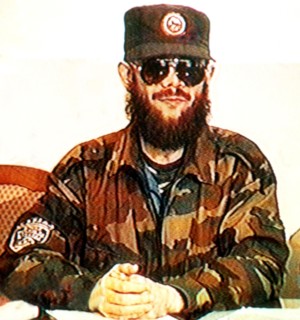 Russia, february 18, 2000, chechen terrorist leader salman raduyev who has been captured as a result of a special operation of the federal troops in chechnya and brought to moscow, it was announced by...