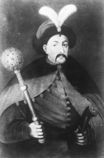 Bogdan khmelnitski ukrainina hetman (1593-1657) who led an uprising against the poles in 1648, (the central museum of history), photo itar-tass .
