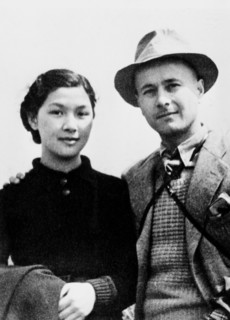 Japan 1938: the picture shows branko vukelic, a comrade-in-arms of the known soviet intelligence agent richard sorge, and his wife ioshiko yamasaki-vukelic, 1938.