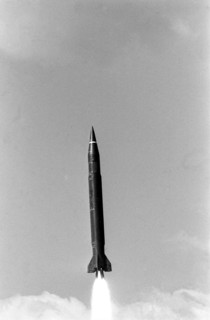 Skad rocket, russian federation, khabarovsk territory 1997, a successful launchingof a medium range rocket 'skad' was carried out in the far east military district, the rocket hit the target at the di...