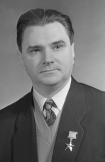 Soviet rocket scientist, valentin glushko, a pioneer in rocket propulsion systems, academician of the ussr academy of sciences, two times hero of the socialist labor, winner of lenin and state prizes,...